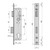 Láshús Basi ES 958 40mm  40*92*8mm 16mm