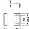 Hafele strikingplate