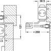 Hurðapumpa Hafele DCL 51 - EN 2-5 HO